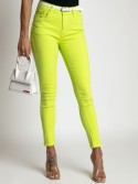 Push up denim pants neon green 46669